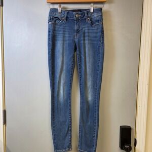Lucky Brand Lolita Skinny Jeans Women's 2/26 Blue Mid-Rise Denim Medium Wash